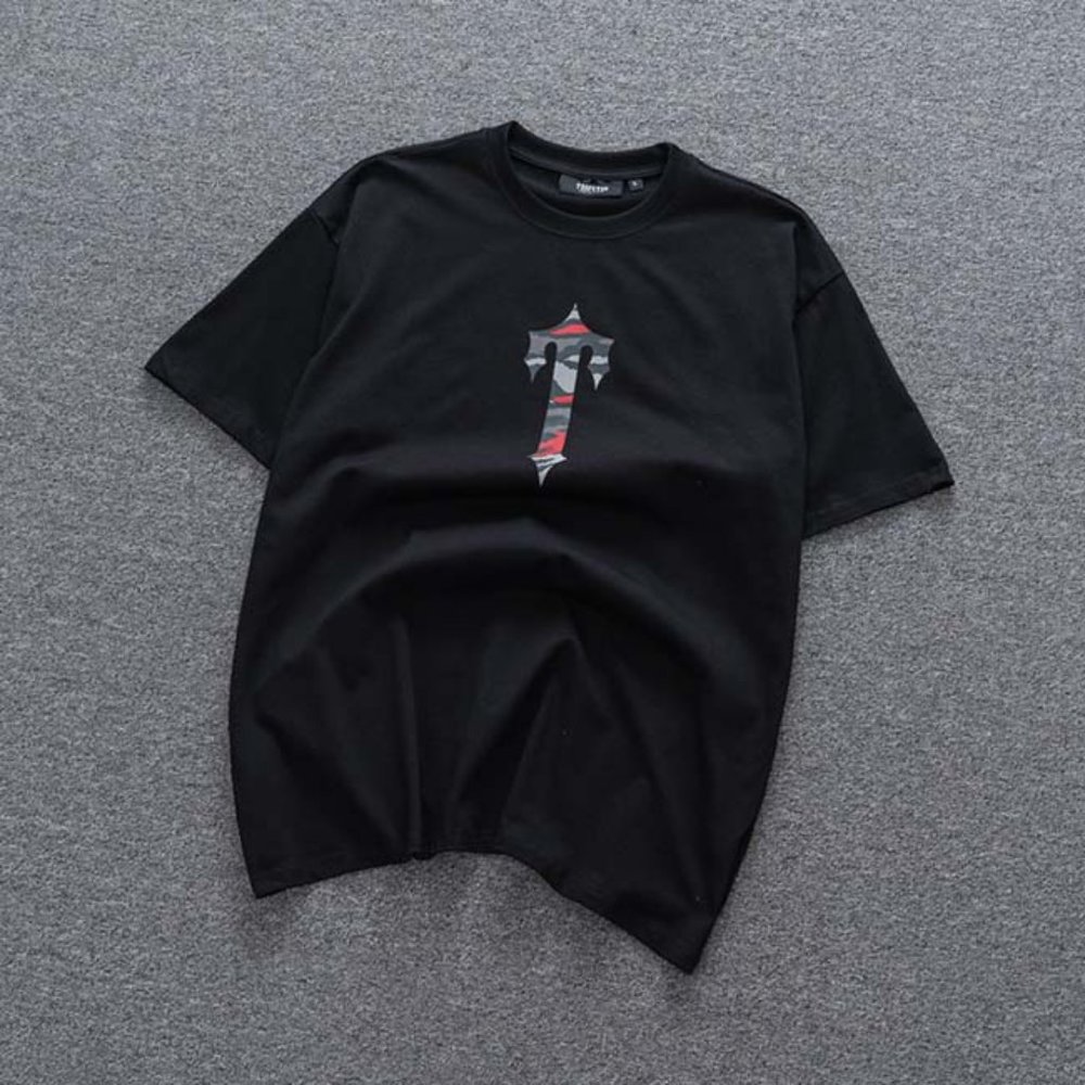 Trapstar Fashion Multi-Stripe Small T Short Sleeve Black